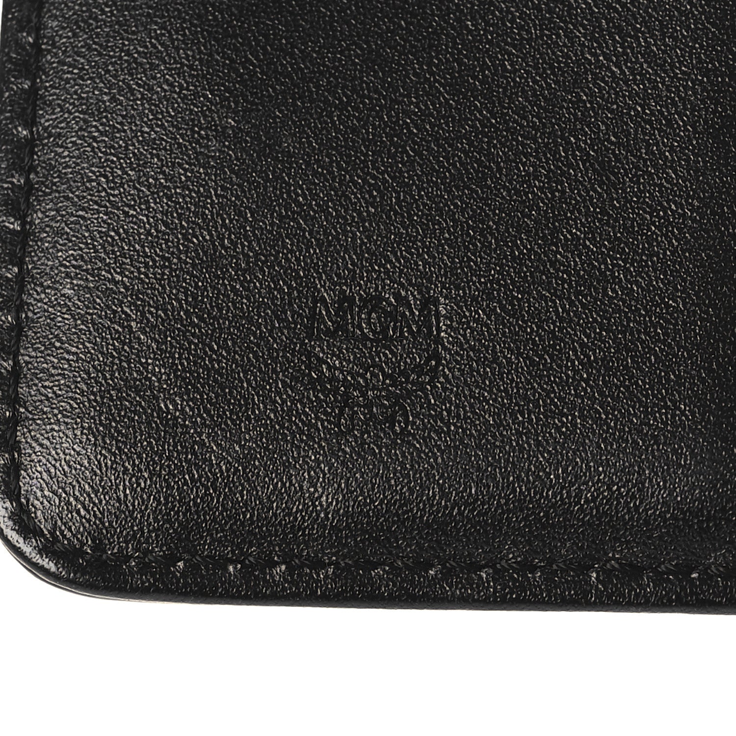 MCM Gradation Visetos Compact Wallet Black Gold 7 of 9