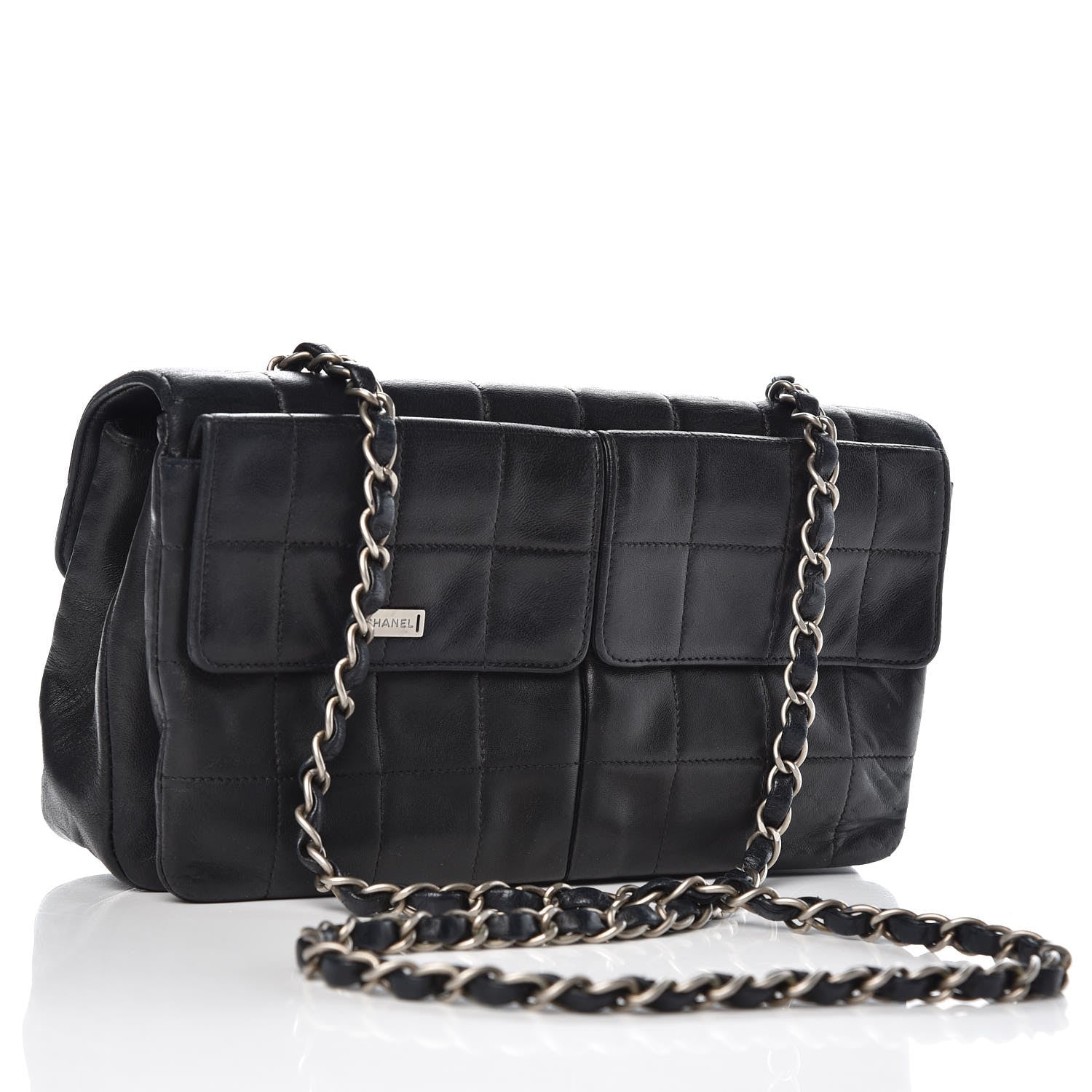 Chanel Lambskin Reissue Chocolate Bar Flap Black 3 of 13