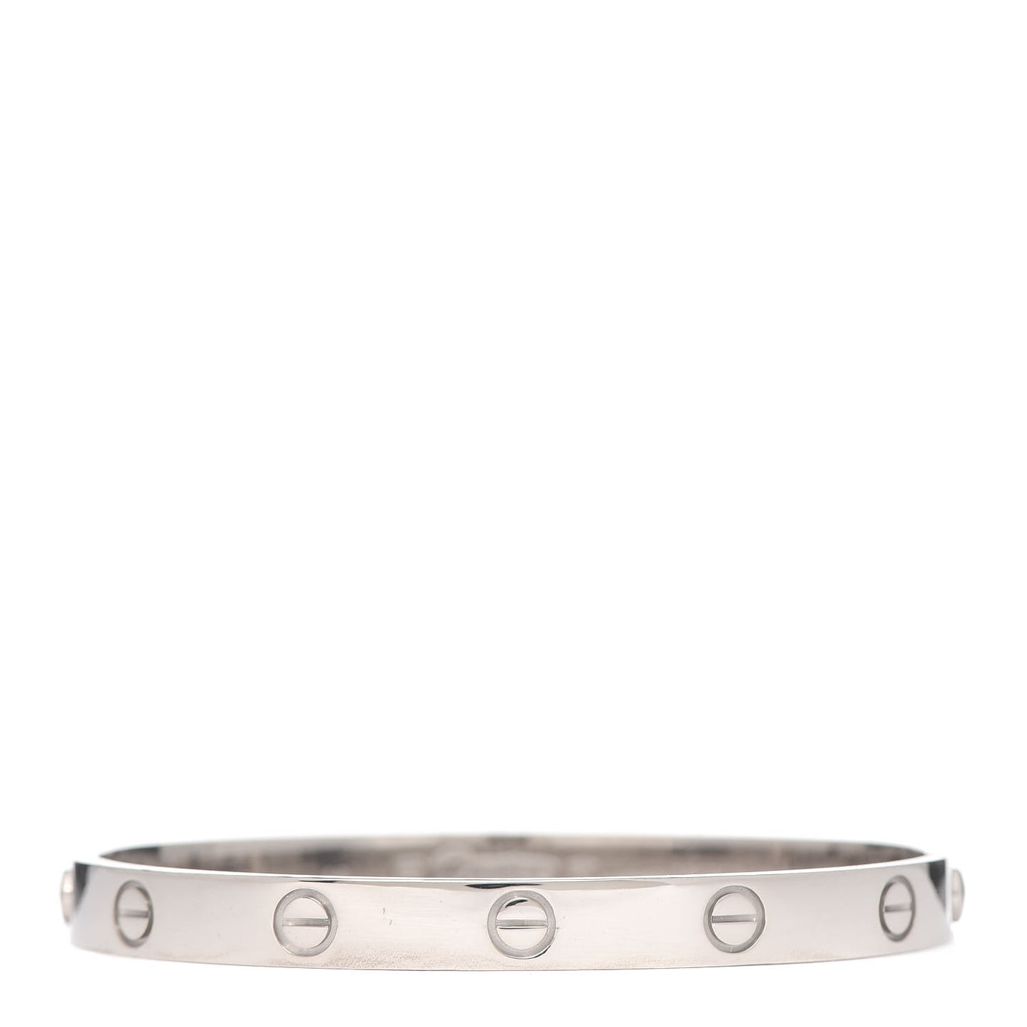 18K White Gold LOVE Bracelet 17