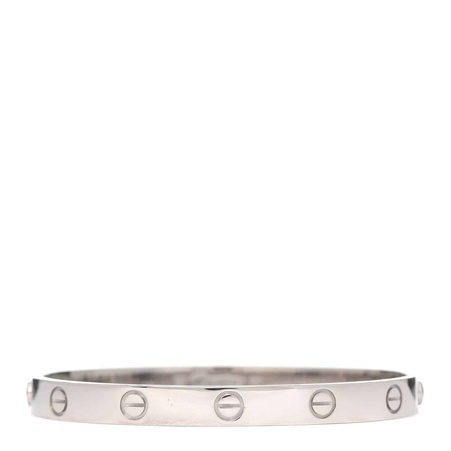 Cartier 18K White Gold LOVE Bracelet 17 1 of 8