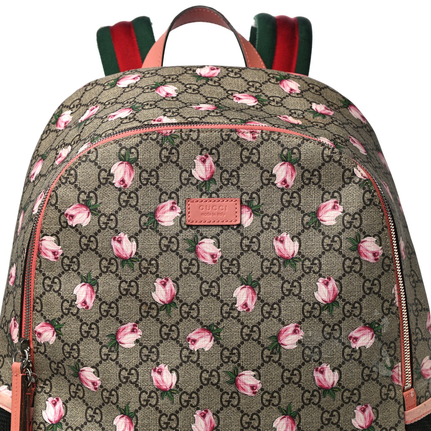 GG Supreme Monogram Rose Backpack Diaper Bag Pink