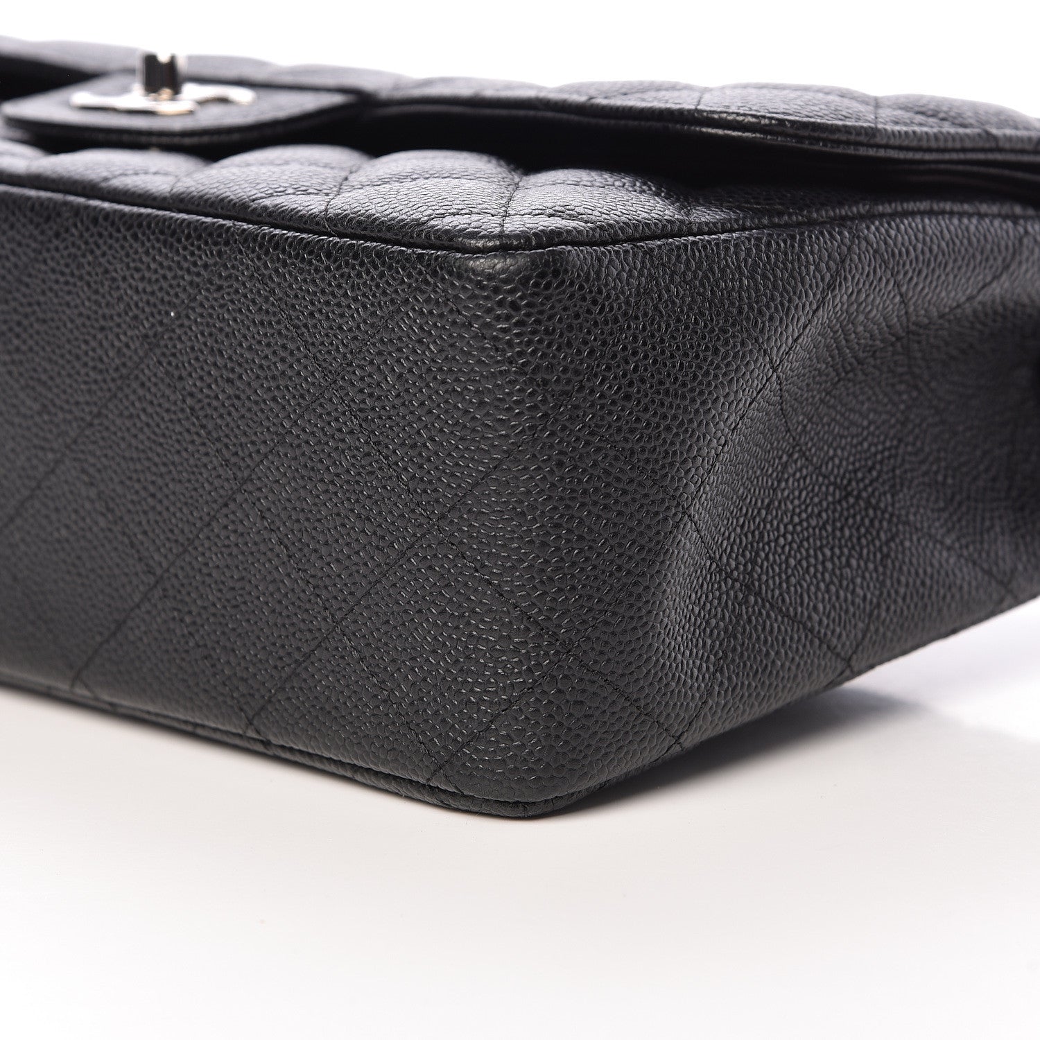 Chanel Caviar Quilted Jumbo Double Flap Black 10 of 12