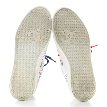 Chanel x Pharrell Williams Calfskin Womens Sneakers 37 White 5 of 7