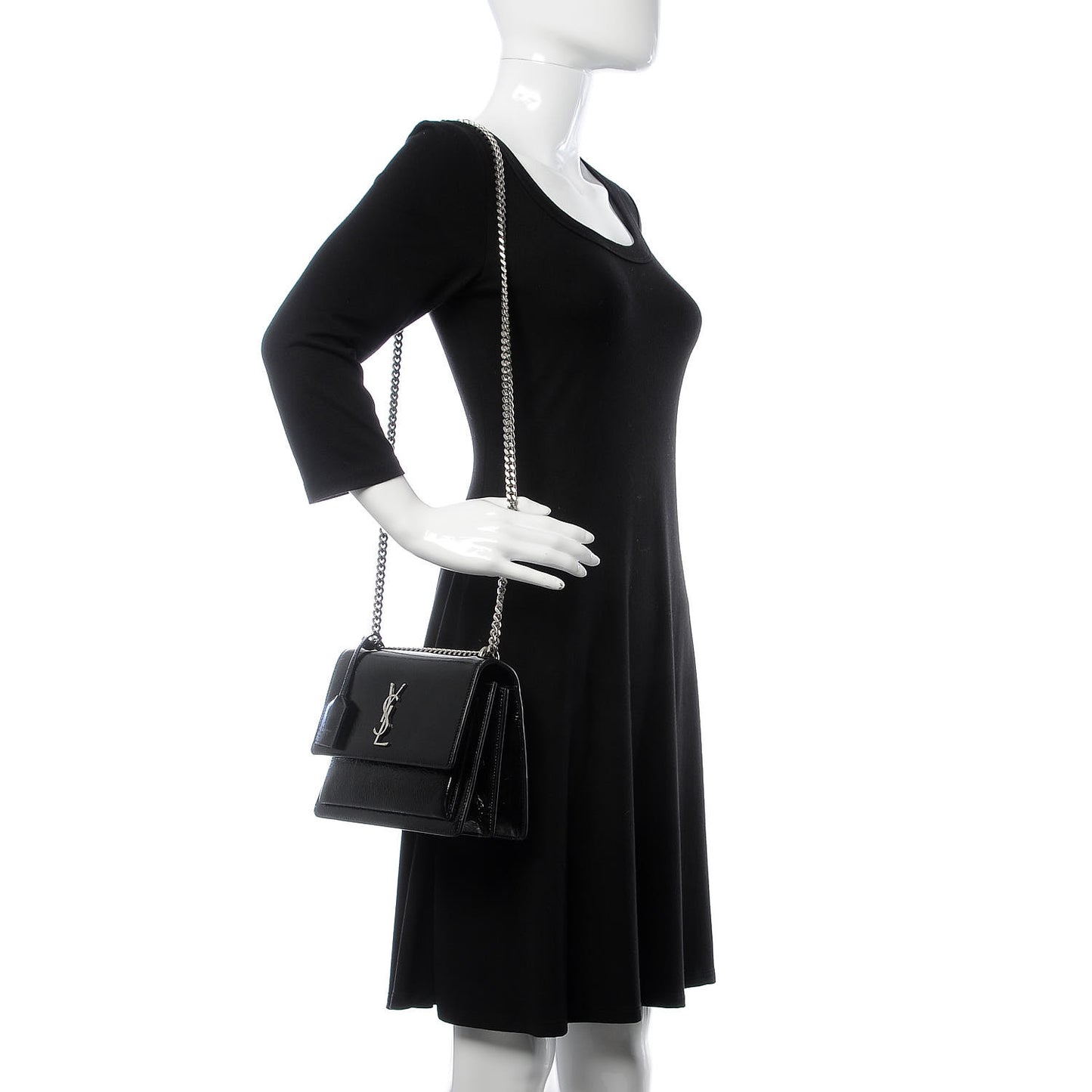 Patent Medium Monogram Sunset Black