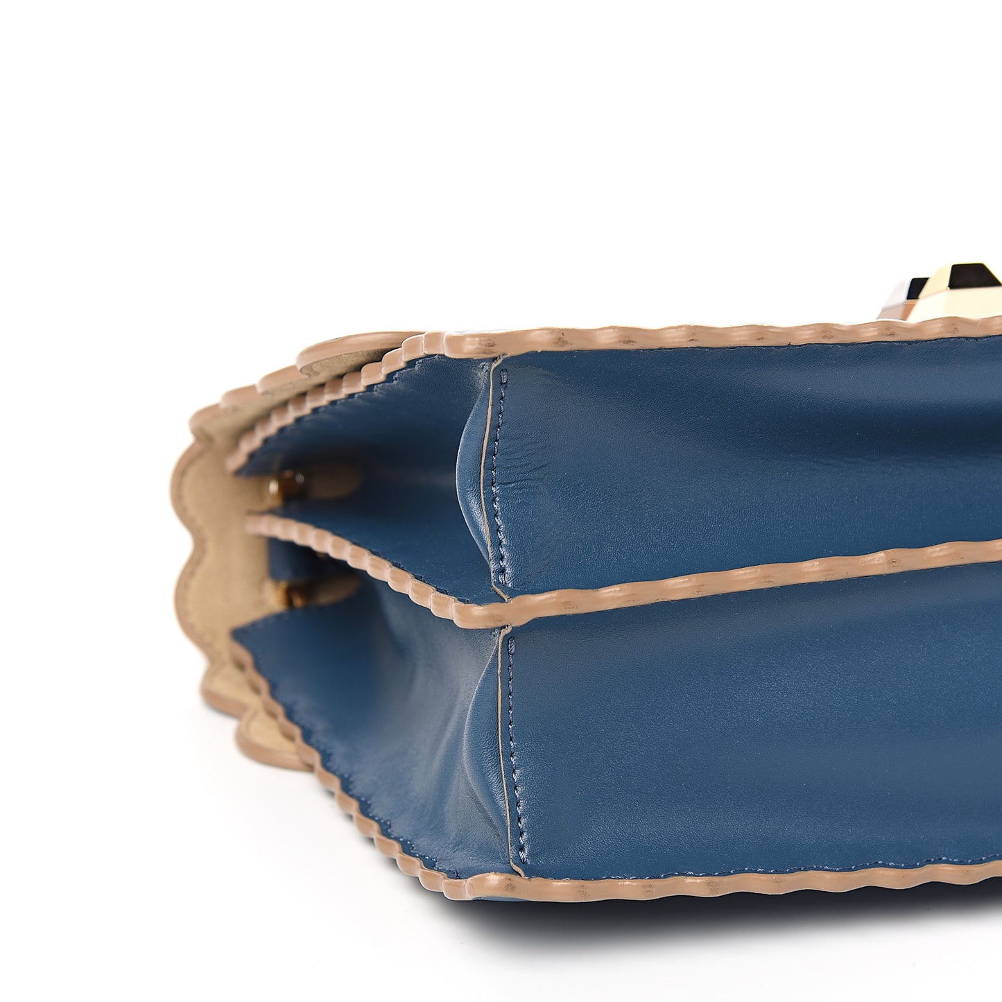 Vitello Liberty Scalloped Studded Kan I Shoulder Bag Balena