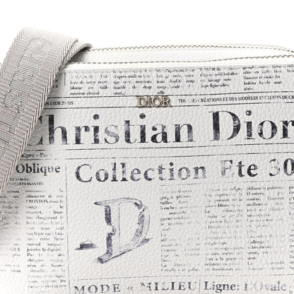 Christian Dior X DANIEL ARSHAM Grained Calfskin Newspaper Messenger White 7 of 9