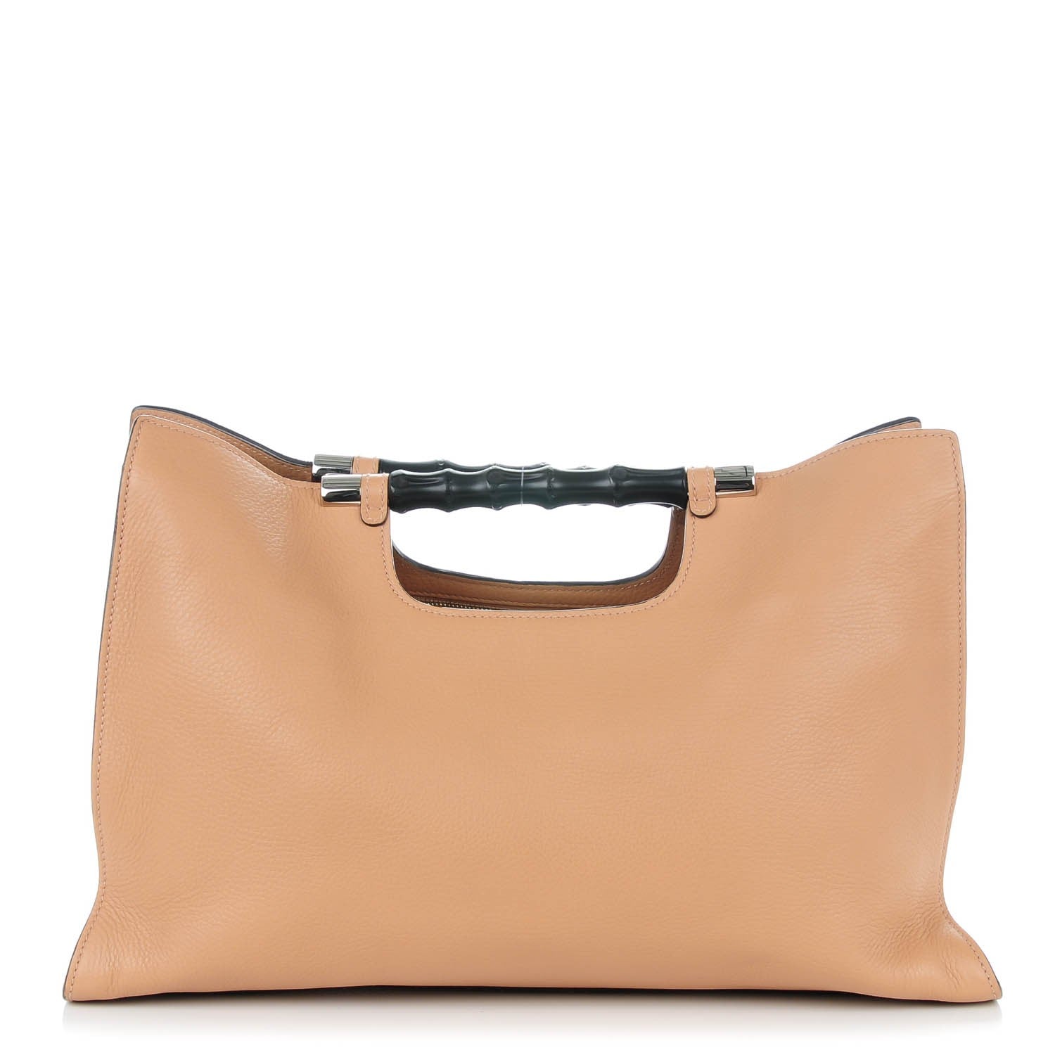 Gucci Calfskin Medium Bamboo Daily Shopper Camelia 1 of 6