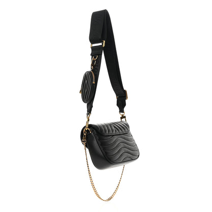 Louis Vuitton Calfskin New Wave Multi Pochette Black 2 of 7