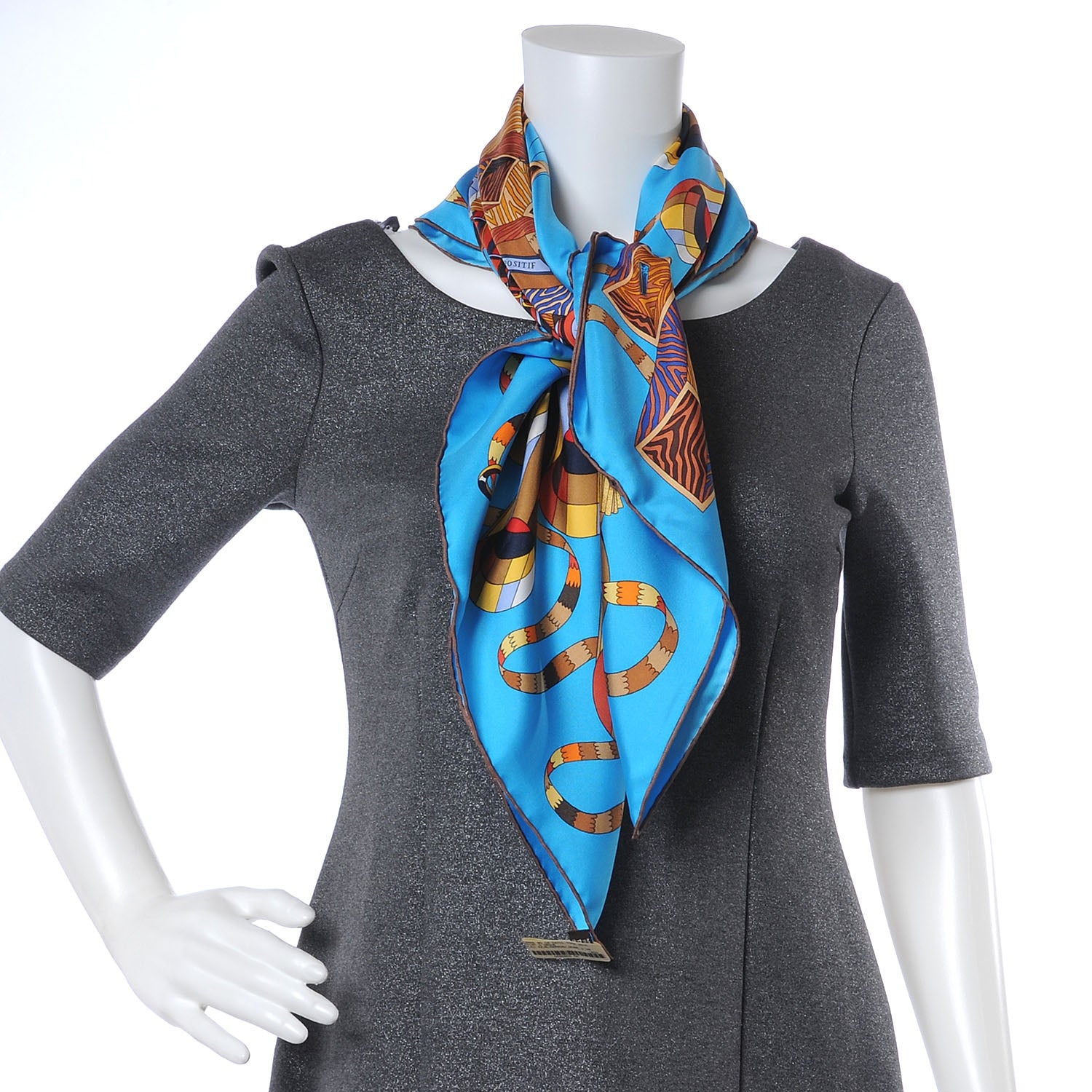 Hermes Silk Point D Orgue Scarf 90 4 of 9