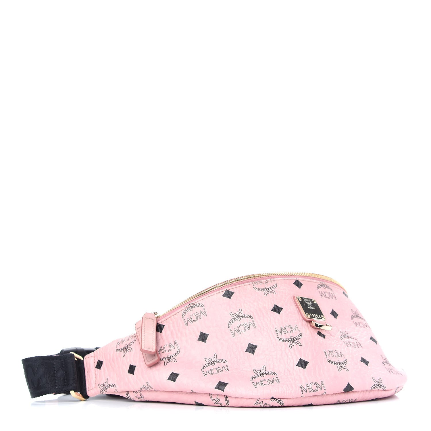 MCM Visetos Small Fusten Belt Bag Powder Pink 4 of 9