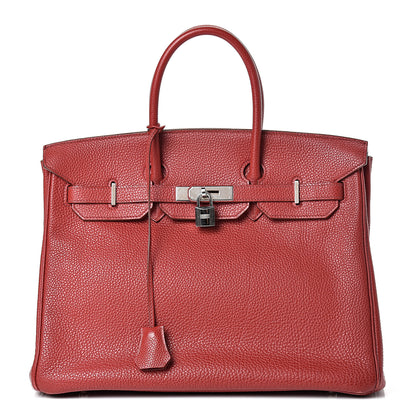 Hermes Togo Birkin 35 Rouge Casaque 1 of 42