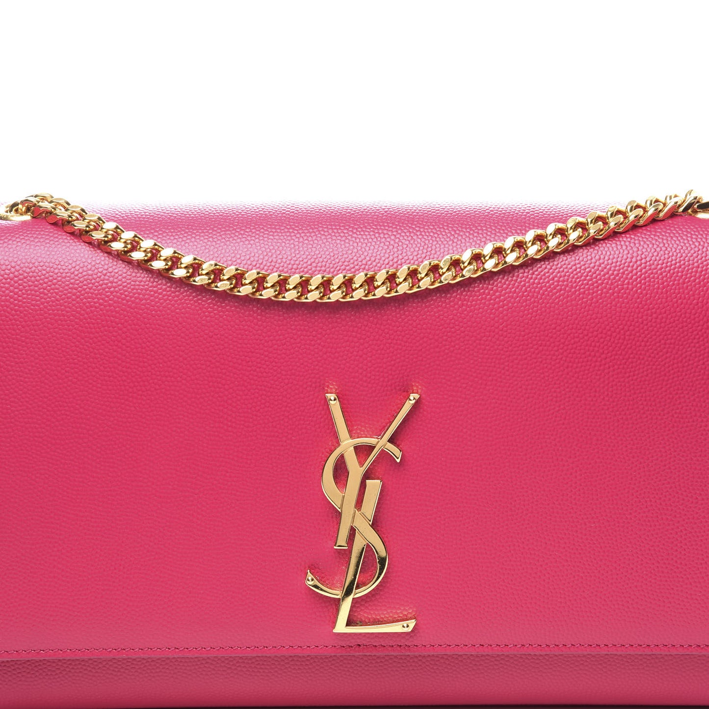 Grain De Poudre Medium Monogram Kate Satchel Lipstick Fuchsia