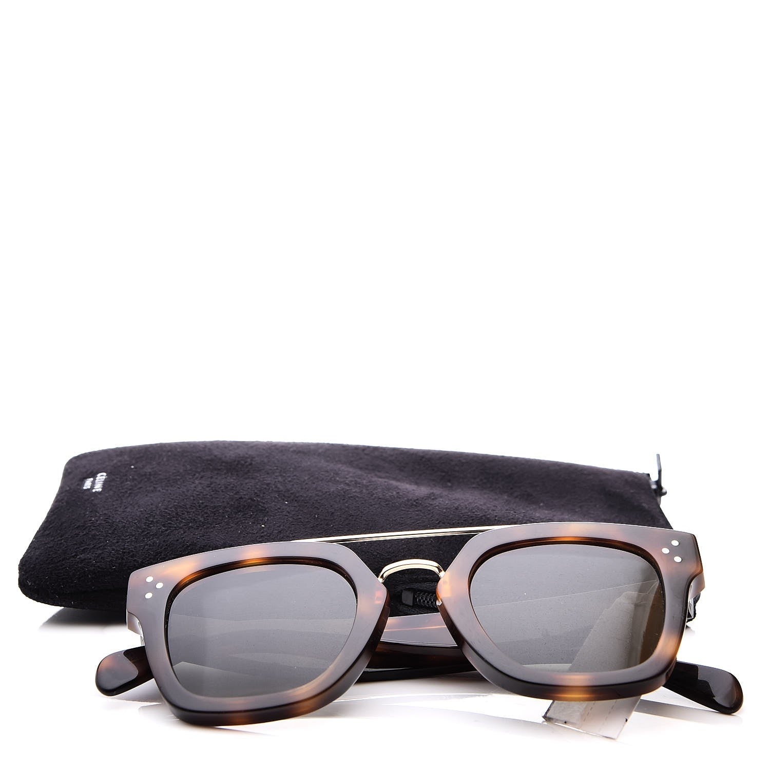 Celine Acetate Bridge Sunglasses CL41077/S Dark Havana 7 of 7