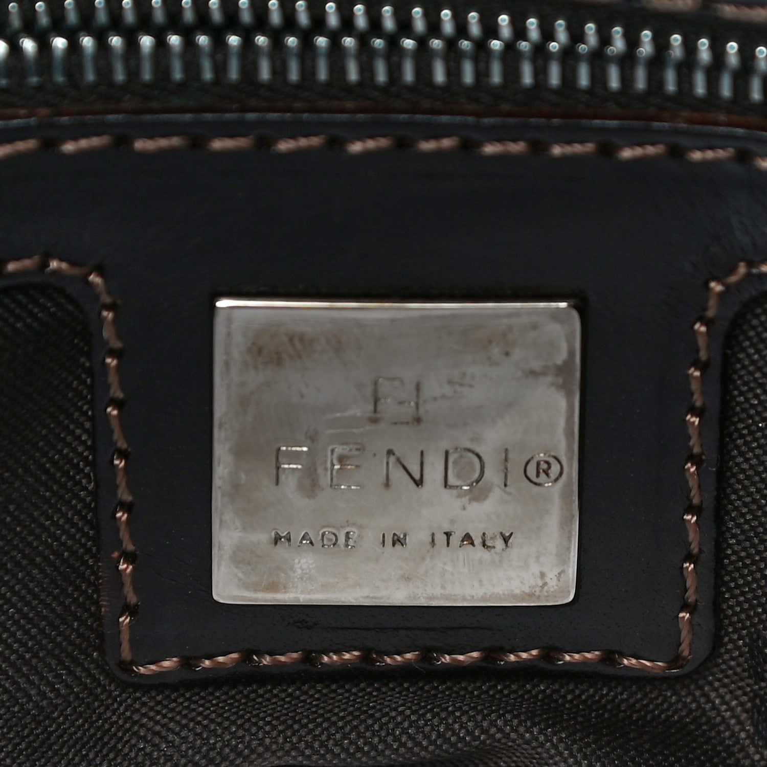 Fendi Beaded Baguette Beige 5 of 17