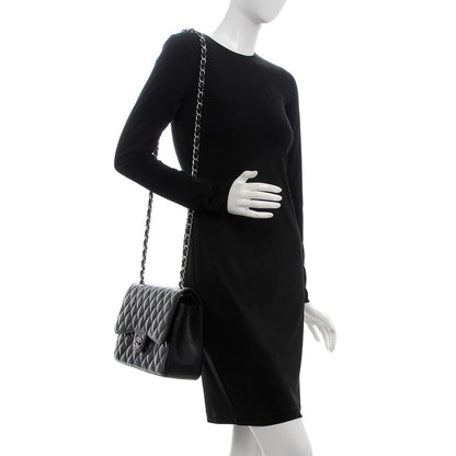 Chanel Caviar Quilted Jumbo Double Flap Black 2 of 9