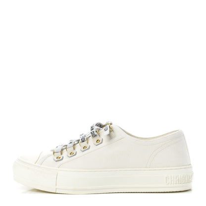 Christian Dior Canvas Walk'n Dior Low Top Sneakers 37.5 White 1 of 11