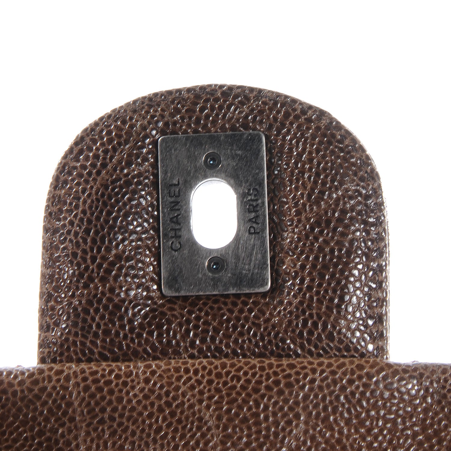 Chanel Caviar Maxi Elastic Flap Brown 5 of 8
