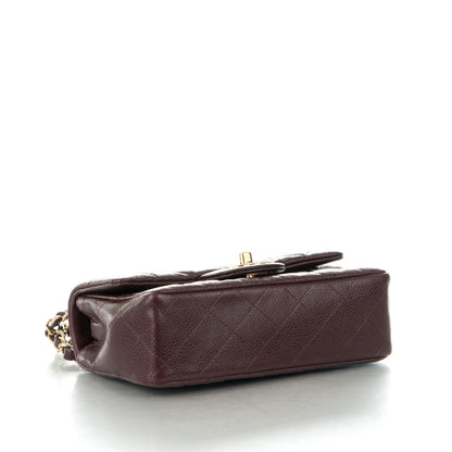 Chanel Caviar Quilted Mini Rectangular Flap Burgundy 4 of 8