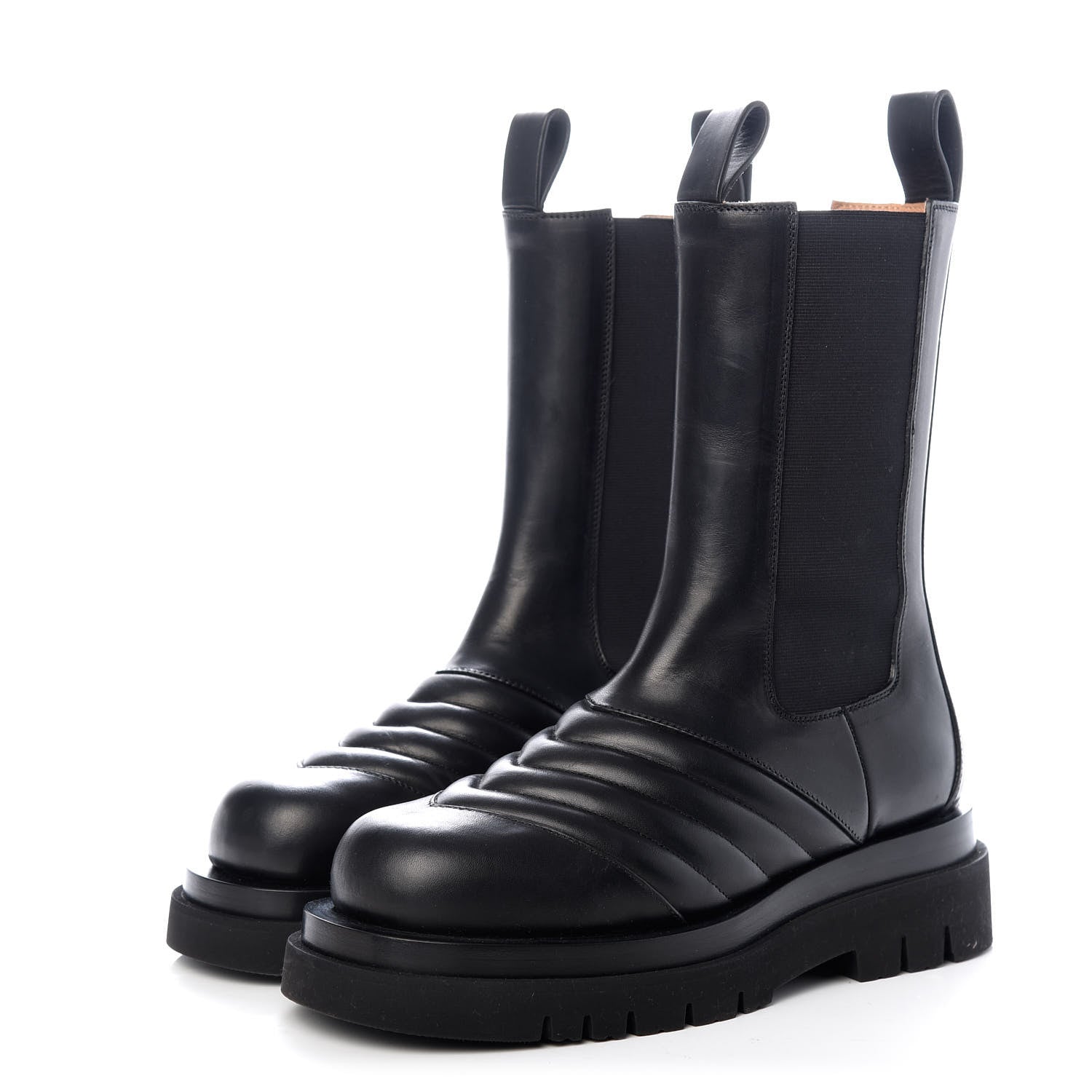 Bottega Veneta Calfskin Chelsea Boots 38 Black 3 of 10