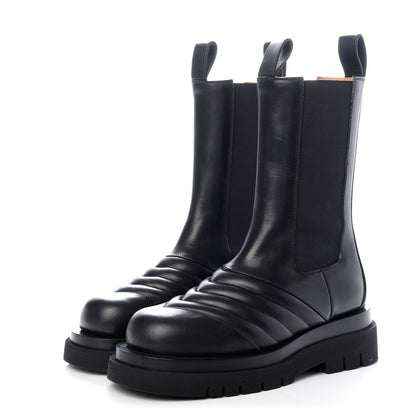 Bottega Veneta Calfskin Chelsea Boots 38 Black 3 of 10
