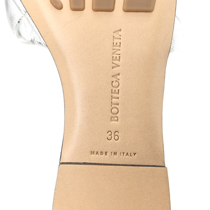Bottega Veneta Reflection Matelasse Padded Flat Sandals 36 Silver 7 of 9