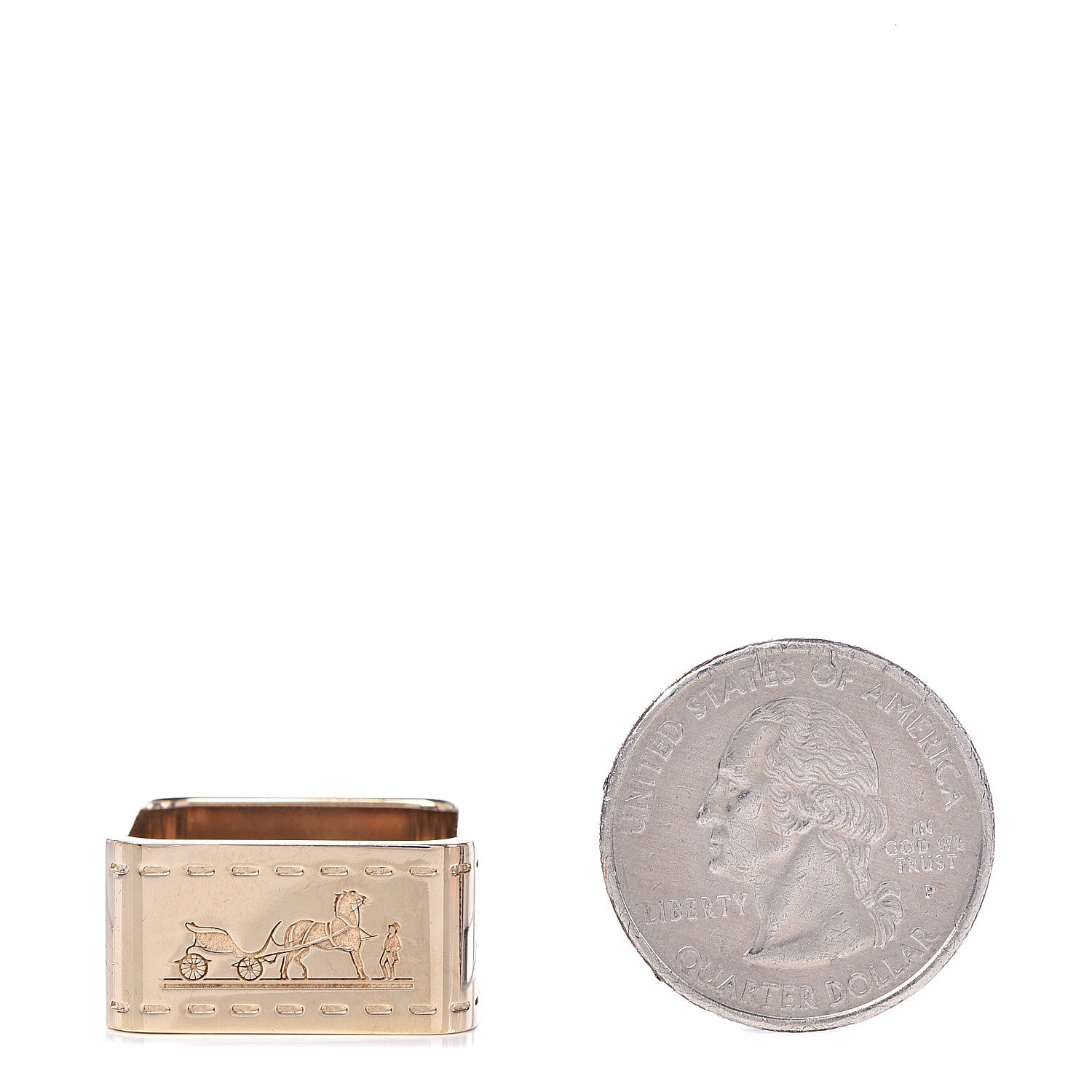 Hermes Permabrass Bolduc Scarf Ring 2 of 5