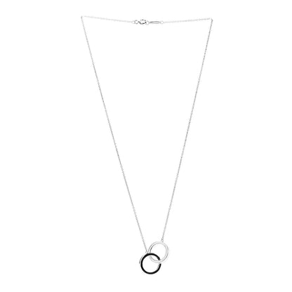 Tiffany Sterling Silver 1837 Interlocking Circles Pendant Necklace 3 of 6