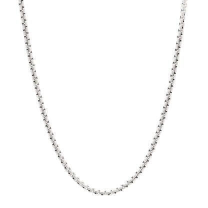 David Yurman Sterling Silver 14K Yellow Gold 2.7mm Small Box Chain Necklace 16" 1 of 5