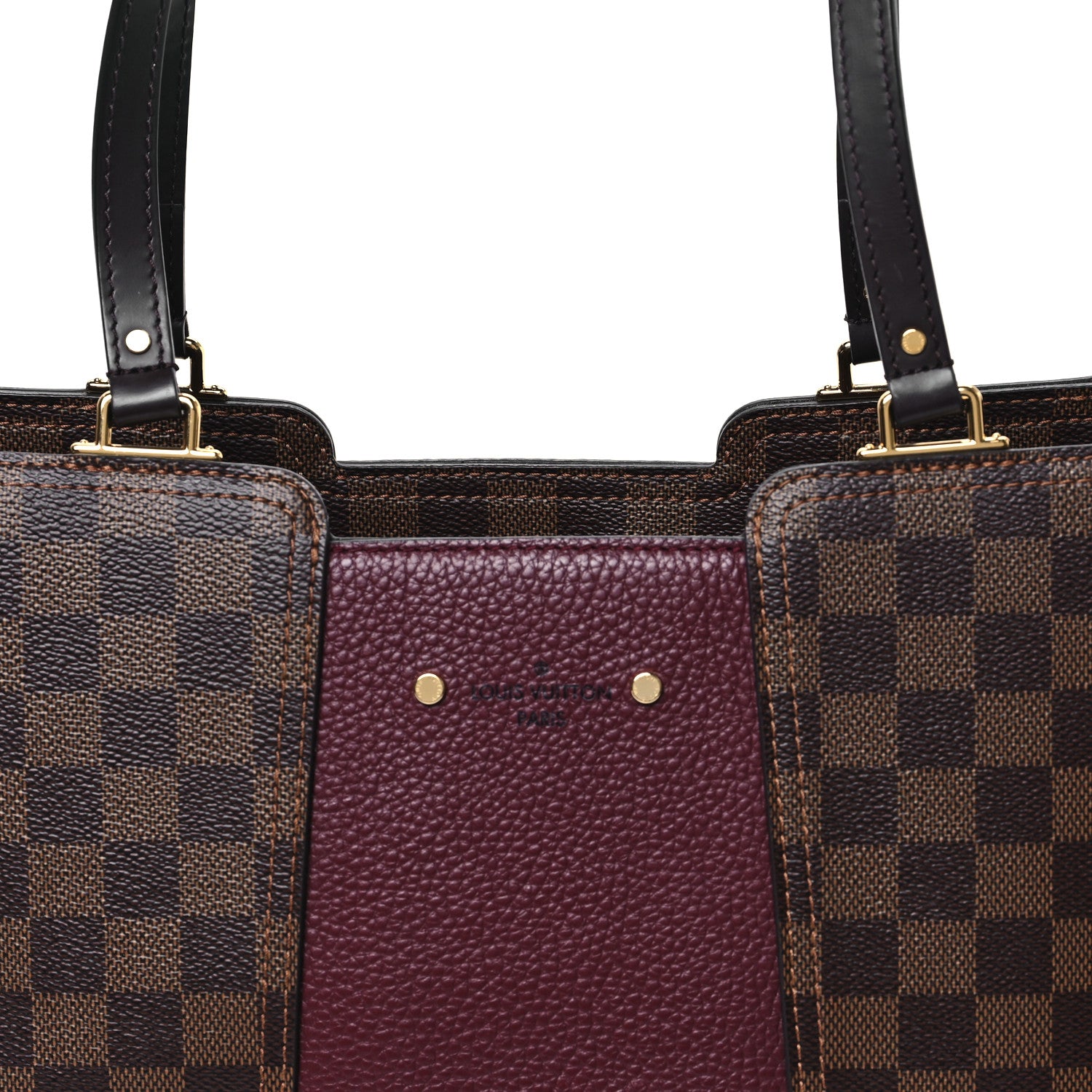 Louis Vuitton Damier Ebene Taurillon Jersey Bordeaux 8 of 12