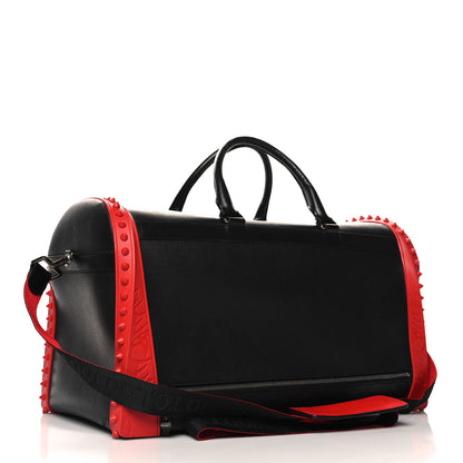 Christian Louboutin Calfskin Sneakender Studded Duffle Bag Black 2 of 16