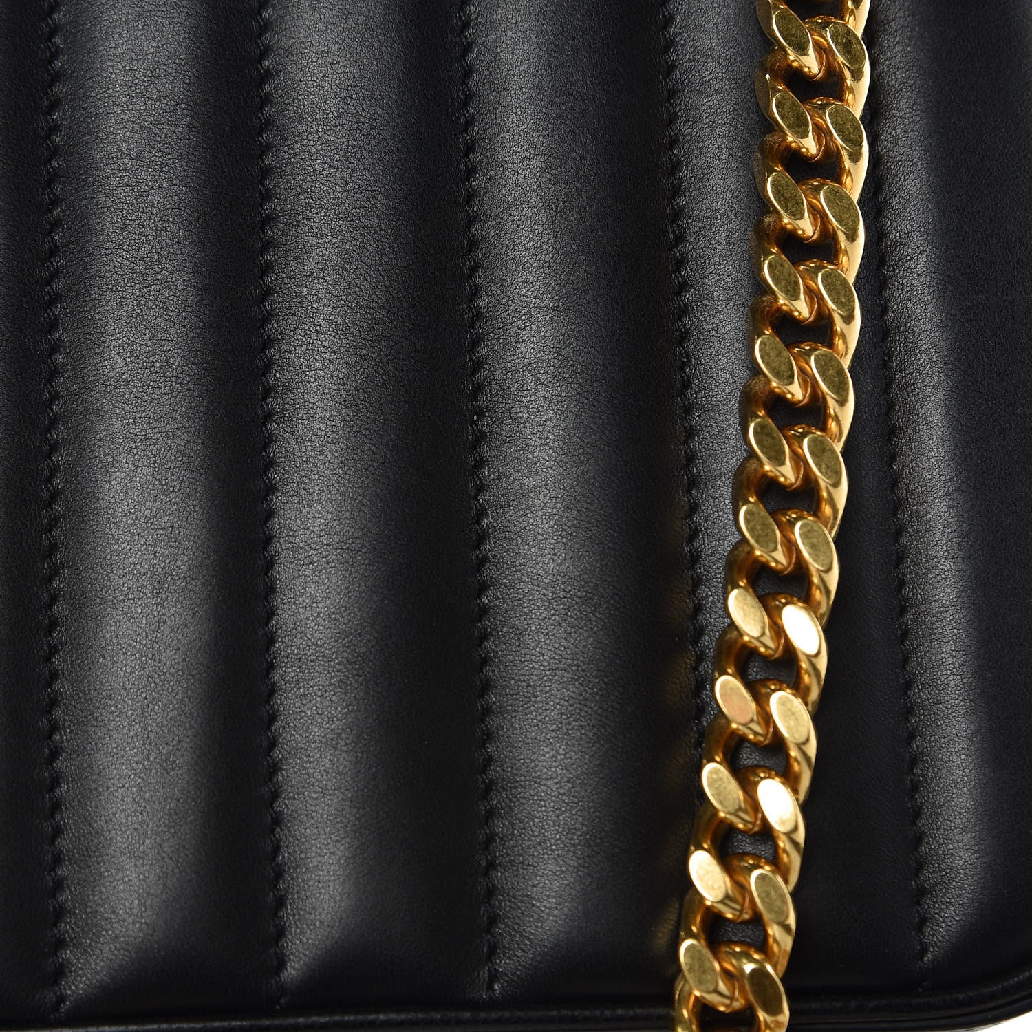 Saint Laurent Lambskin Matelasse Monogram Medium Vicky Chain Bag Black 8 of 11