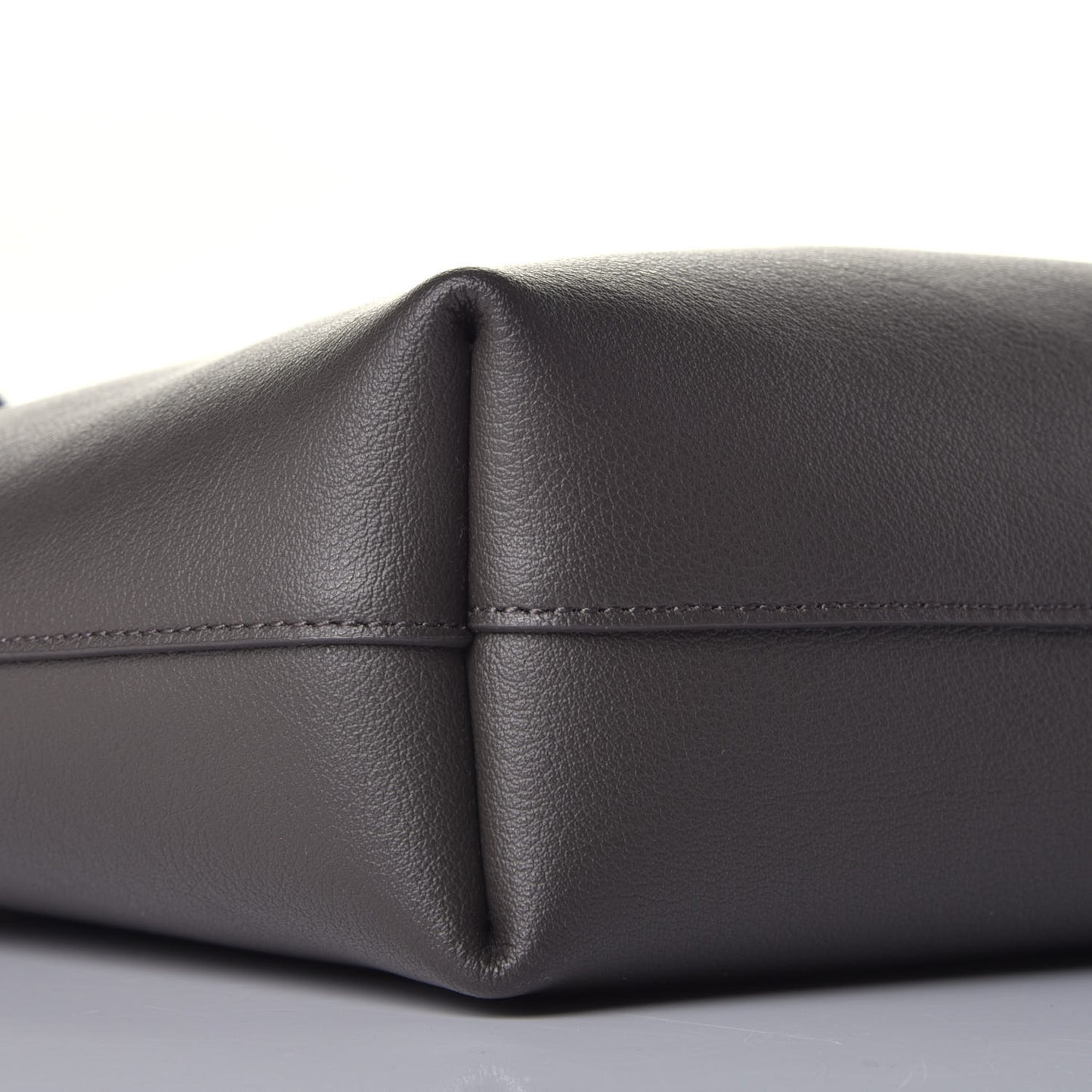 Calfskin Toy Shopping Tote Pebble