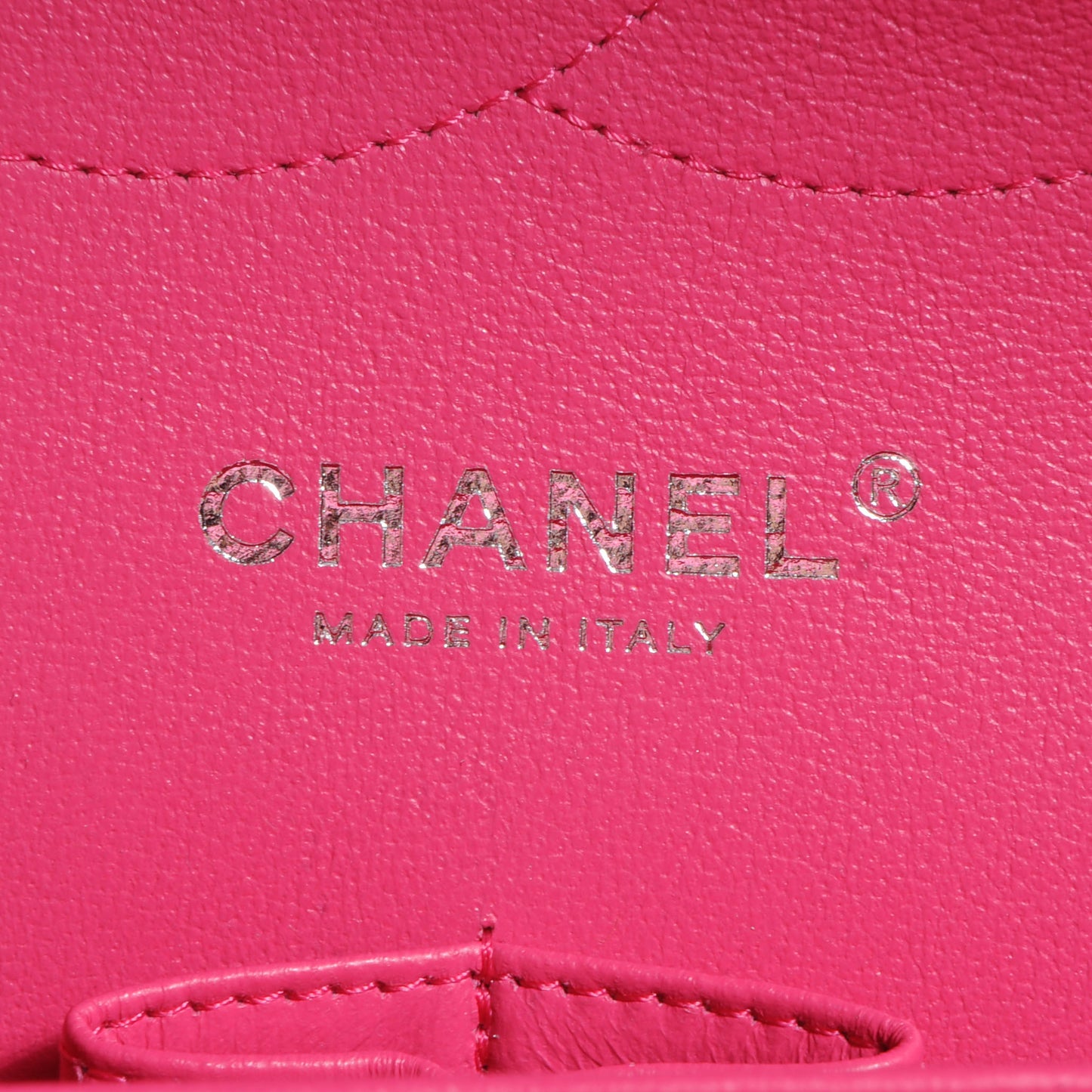Lambskin Quilted Jumbo Double Flap Dark Pink