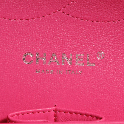 Chanel Lambskin Quilted Jumbo Double Flap Dark Pink 6 of 8