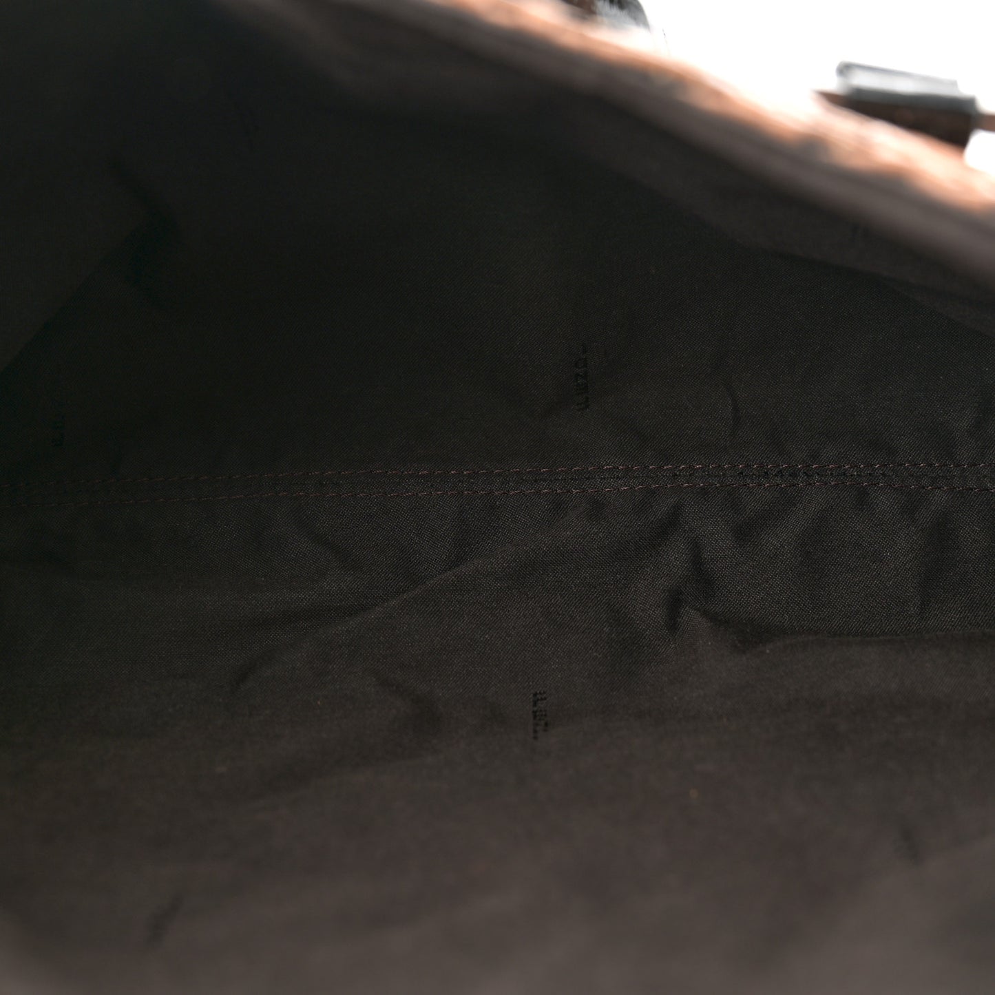 Canvas Patent Calfskin Woven Forever Shoulder Bag Mou Black