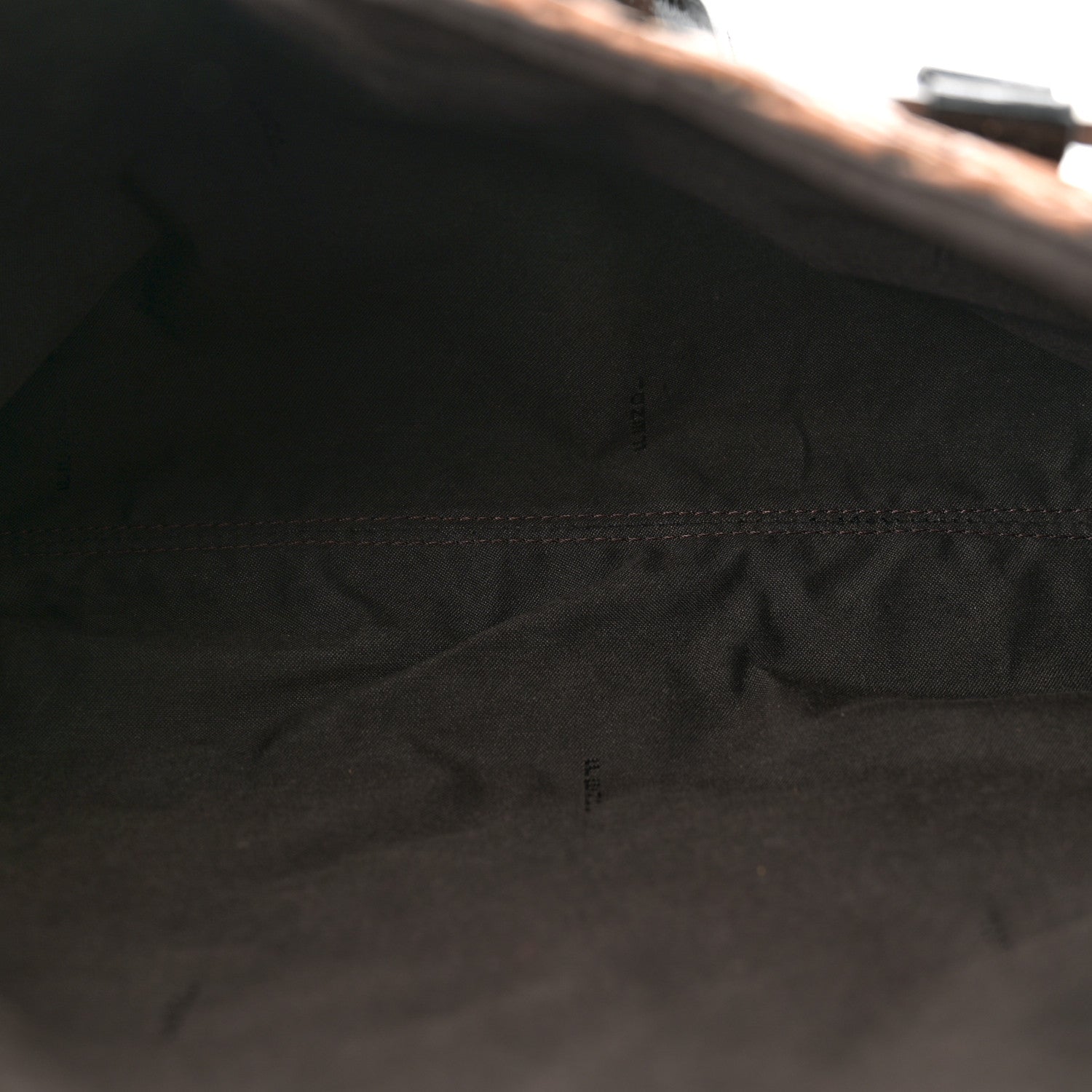 Fendi Canvas Patent Calfskin Woven Forever Shoulder Bag Mou Black 5 of 13