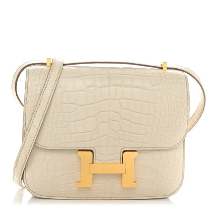 Hermes Matte Alligator Constance 18 Beton 1 of 12