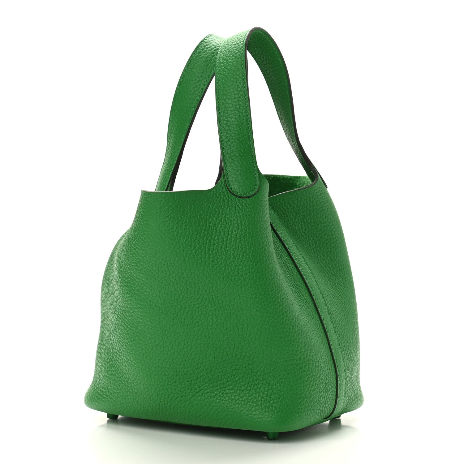 Hermes Taurillon Clemence Monochrome Picotin Lock 18 PM Bambou 3 of 10