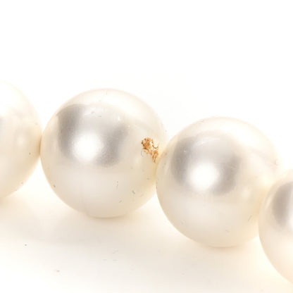 Chanel Calfskin Quilted Maxi Pearls Clutch With Chain Black 12 of 12