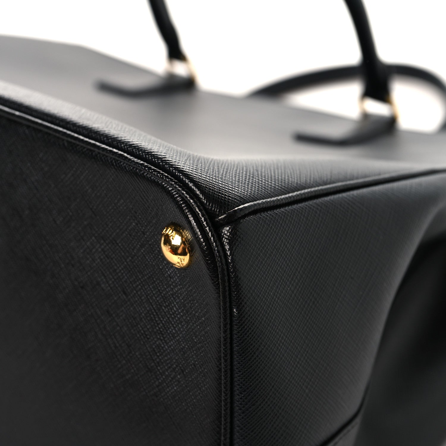 Prada affiano Lux Extra Large Galleria Double Zip Tote Black 13 of 14