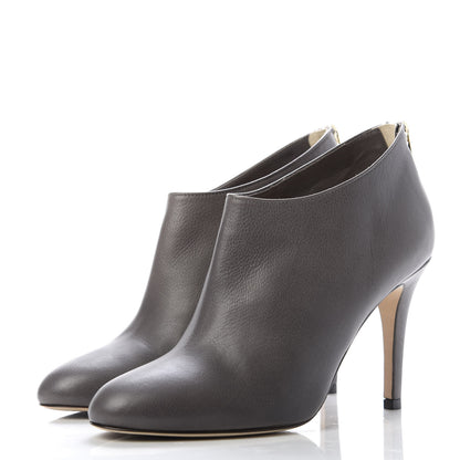 Jimmy Choo Grained Calfskin Mendez Ankle Boots 36.5 Light Quartz 3 of 9