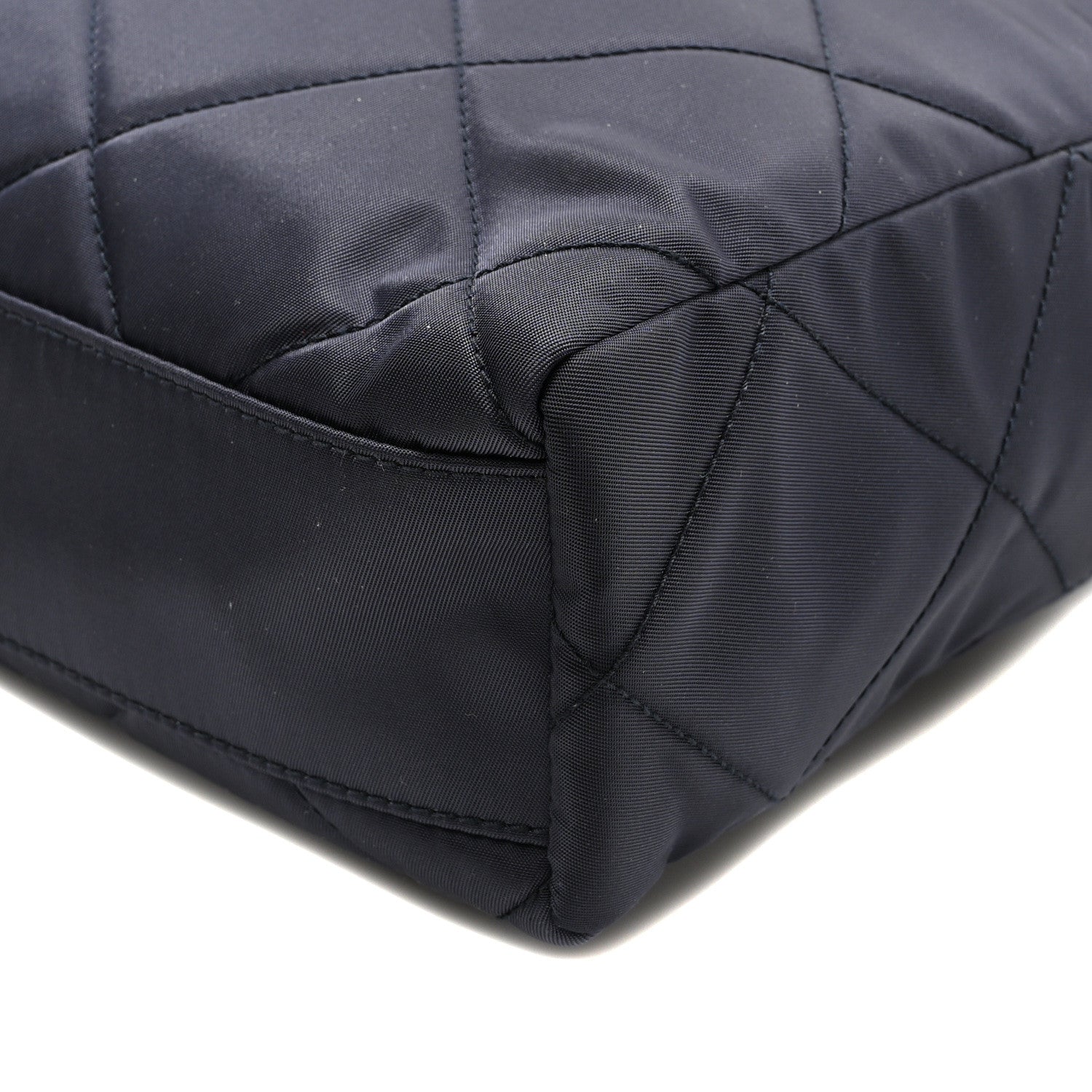 Prada Re-Nylon Saffiano Stitched Re-Edition 1995 Chaine Shoulder Bag Navy 9 of 9