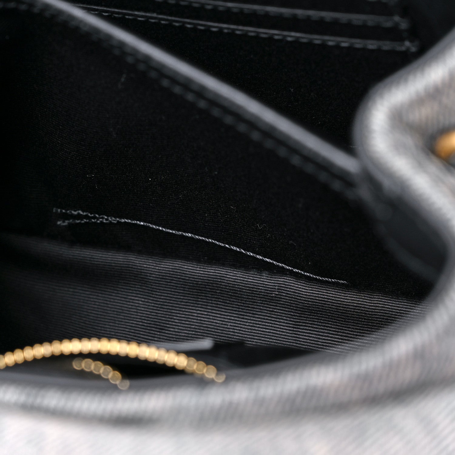Saint Laurent Denim Y Quilted Monogram Toy Loulou Crossbody Bag Grey 10 of 10
