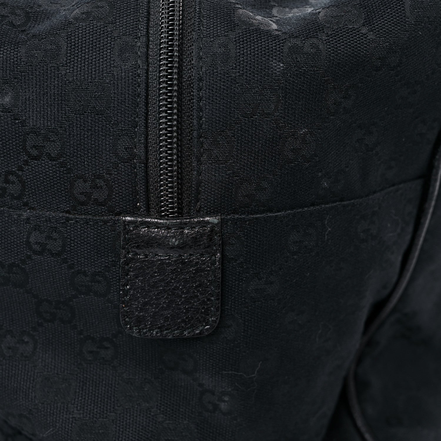 Gucci GG Monogram Web Large Collapsible Carry On Duffle Bag Black 21 of 23