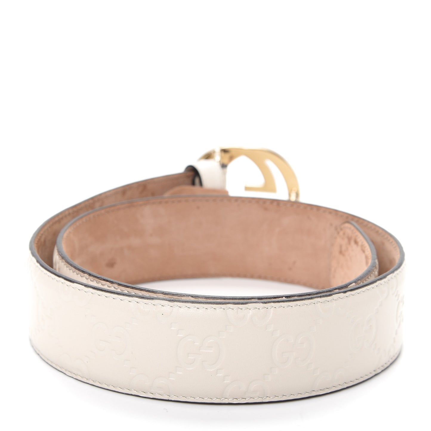Guccissima Interlocking G Belt 70 28 Off White