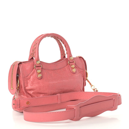 Balenciaga Agneau Giant 12 Gold Hardware Mini City Rose Jaipur 3 of 14