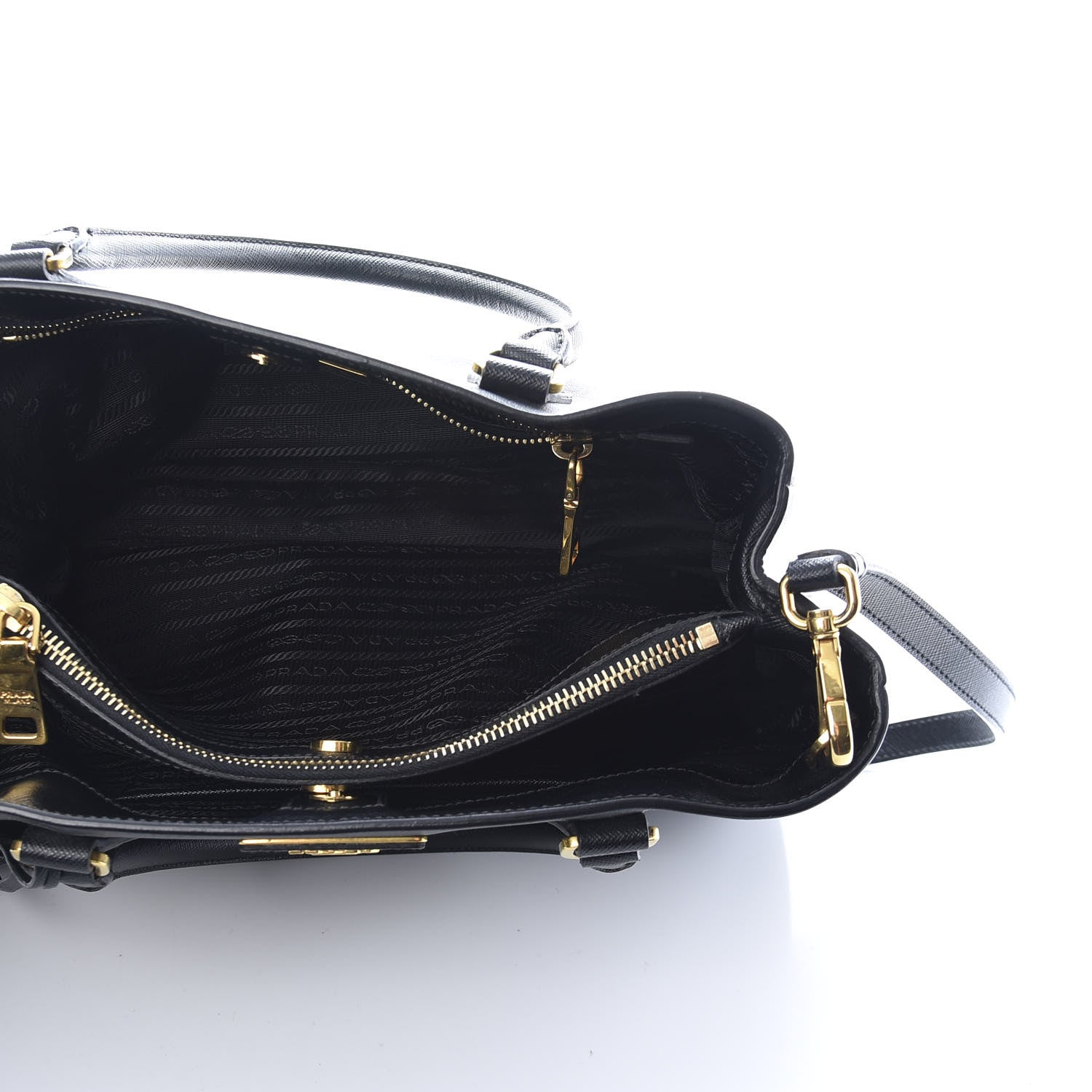Prada Saffiano Lux Medium Tote Black 5 of 8