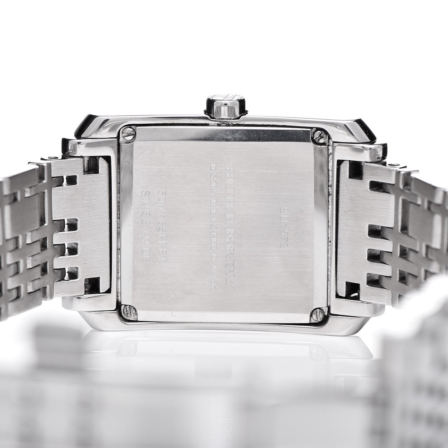 Stainless Steel 25mm Nova Check Quartz Watch BU1572