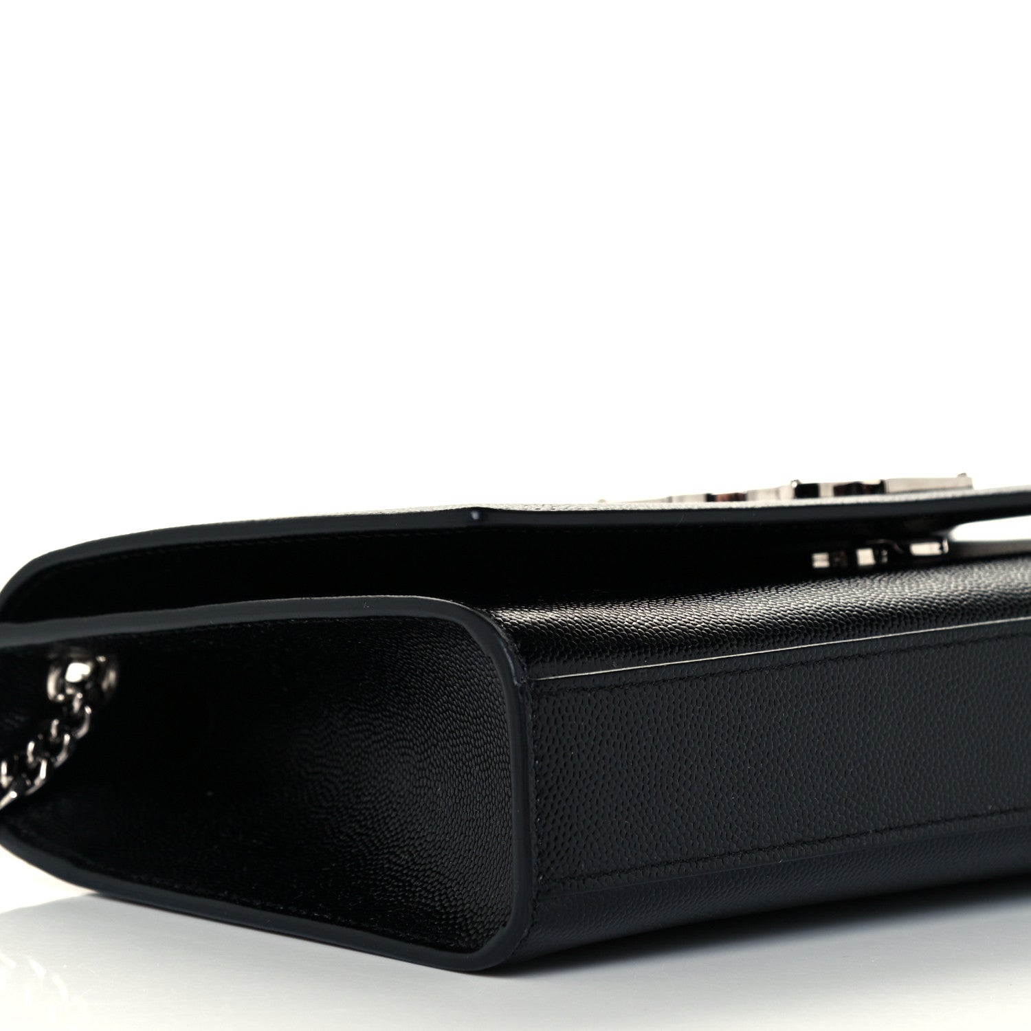 Saint Laurent Grain De Poudre Medium Classic Monogram Kate Satchel Black 10 of 11