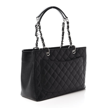 Chanel Caviar Quilted Grand Shopping Tote GST Black 3 of 10